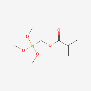 molecular formula C8H16O5Si B1591231 2-丙烯酸，2-甲基，(三甲氧基甲硅烷基)甲酯 CAS No. 54586-78-6