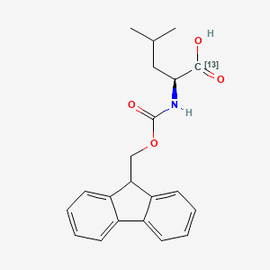 molecular formula C21H23NO4 B1591251 (2S)-2-(9H-Fluoren-9-ylmethoxycarbonylamino)-4-methyl(113C)pentanoic acid CAS No. 202114-53-2