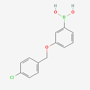 molecular formula C13H12BClO3 B1591260 3-(4'-Chlorobenzyloxy)phenylboronic acid CAS No. 870778-90-8