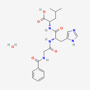 molecular formula C21H29N5O6 B1591264 N-Benzoyl-Gly-His-Leu hydrate CAS No. 207386-83-2