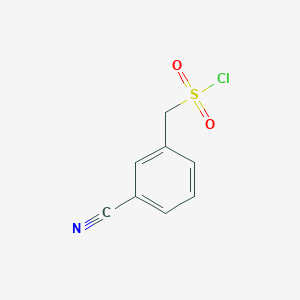 molecular formula C8H6ClNO2S B1591266 (3-氰基苯基)甲磺酰氯 CAS No. 56106-01-5