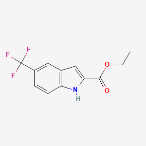 molecular formula C12H10F3NO2 B1591271 ethyl 5-(trifluoromethyl)-1H-indole-2-carboxylate CAS No. 201929-84-2