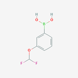 molecular formula C7H7BF2O3 B1591274 (3-(Difluoromethoxy)phenyl)boronic acid CAS No. 866607-09-2