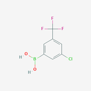 molecular formula C7H5BClF3O2 B1591277 3-Chloro-5-(trifluoromethyl)phenylboronic acid CAS No. 1160561-31-8