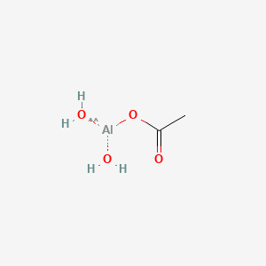 molecular formula C2H7AlO4 B1591290 Aluminum, (acetato-kappaO)dihydroxy- CAS No. 7360-44-3
