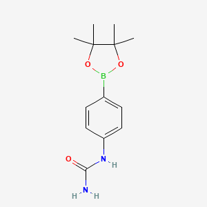 molecular formula C13H19BN2O3 B1591292 1-(4-(4,4,5,5-Tetramethyl-1,3,2-dioxaborolan-2-yl)phenyl)urea CAS No. 877134-77-5