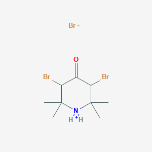 4-Piperidinone, 3,5-dibromo-2,2,6,6-tetramethyl-, hydrobromide