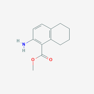 molecular formula C12H15NO2 B159130 Methyl 2-amino-5,6,7,8-tetrahydronaphthalene-1-carboxylate CAS No. 132734-41-9