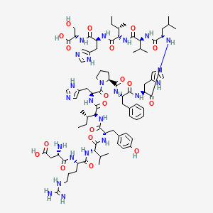 molecular formula C82H121N23O19 B1591303 Serine human angiotensin tetradecapeptide CAS No. 91999-74-5