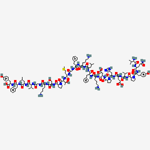molecular formula C141H207N31O35S B1591304 H-DL-Val-DL-Gln-DL-Tyr-DL-Pro-DL-Val-DL-Glu-DL-His-DL-Pro-DL-Asp-DL-Lys-DL-Phe-DL-Leu-DL-Lys-DL-Phe-Gly-DL-Met-DL-xiThr-DL-Pro-DL-Ser-DL-Lys-Gly-DL-Val-DL-Leu-DL-Phe-DL-Tyr-OH CAS No. 99510-37-9