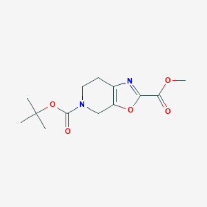molecular formula C13H18N2O5 B1591312 5-叔丁基 2-甲基 6,7-二氢恶唑并[5,4-C]吡啶-2,5(4H)-二羧酸酯 CAS No. 259809-74-0