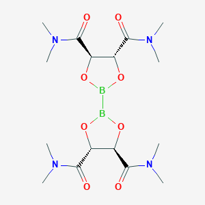 molecular formula C16H28B2N4O8 B1591319 Bis(n,n,n'n'-tetramethyl-l-tartramideglycolato)diboron CAS No. 480438-22-0