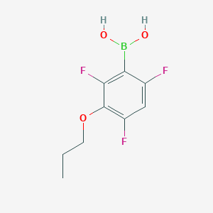 molecular formula C9H10BF3O3 B1591324 (2,4,6-Trifluoro-3-propoxyphenyl)boronic acid CAS No. 871125-70-1