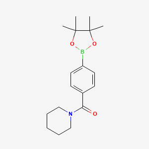 molecular formula C18H26BNO3 B1591327 4-(哌啶-1-羰基)苯基硼酸二缩甲醛酯 CAS No. 938043-31-3