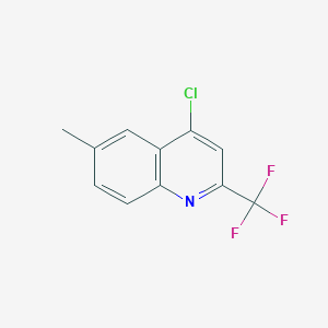 molecular formula C11H7ClF3N B159133 4-氯-6-甲基-2-(三氟甲基)喹啉 CAS No. 1701-26-4