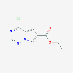 Ethyl 4-chloropyrrolo[2,1-f][1,2,4]triazine-6-carboxylate