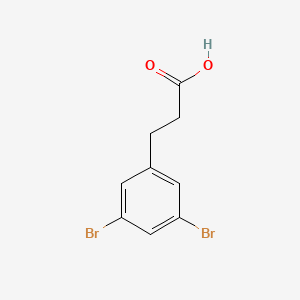 molecular formula C9H8Br2O2 B1591333 3-(3,5-二溴苯基)丙酸 CAS No. 923977-15-5
