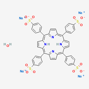 molecular formula C44H28N4Na4O13S4 B1591348 4,4',4'',4'''-(Porphine-5,10,15,20-tetrayl)tetrakis(benzenesulfonic acid)tetrasodium salt xhydrate CAS No. 652154-11-5