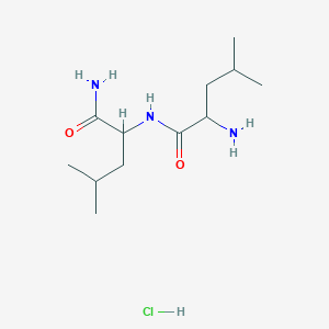 molecular formula C12H26ClN3O2 B1591349 H-Leu-Leu-NH2.HCl CAS No. 73237-75-9
