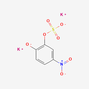 molecular formula C6H5KNO7S B1591350 1,2-Benzenediol, 4-nitro-, 2-(hydrogen sulfate), dipotassium salt (9CI) CAS No. 14528-64-4