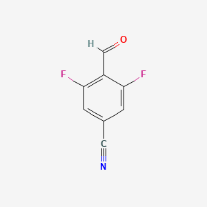 molecular formula C8H3F2NO B1591354 3,5-二氟-4-甲酰基苯甲腈 CAS No. 467442-15-5