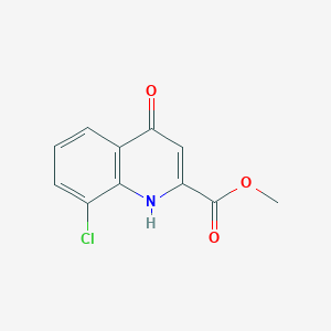 molecular formula C11H8ClNO3 B1591361 Methyl 8-chloro-4-hydroxyquinoline-2-carboxylate CAS No. 1065074-57-8
