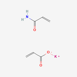 molecular formula C6H8KNO3 B1591365 2-Propenoic acid, potassium salt (1:1), polymer with 2-propenamide CAS No. 31212-13-2