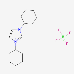 molecular formula C15H25BF4N2 B1591372 1,3-Dicyclohexyl-1H-imidazol-3-ium tetrafluoroborate CAS No. 286014-38-8