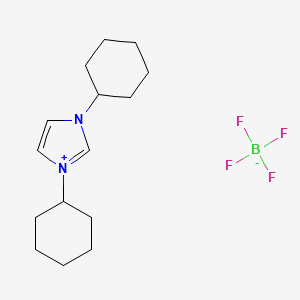 molecular formula C15H25BF4N2 B1591372 1,3-Dicyclohexylimidazolium Tetrafluoroborate CAS No. 286014-38-8