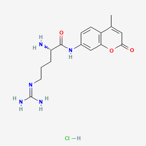 molecular formula C16H22ClN5O3 B1591374 L-Arginine-7-amido-4-methylcoumarin hydrochloride CAS No. 69304-16-1