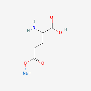 molecular formula C5H8NNaO4 B1591375 Glutamic acid, monosodium salt CAS No. 32221-81-1