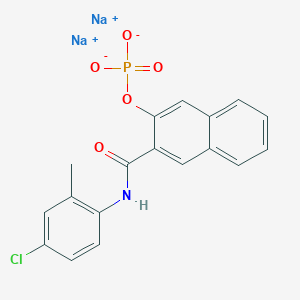 molecular formula C18H13ClNNa2O5P B1591376 Naphthol AS-TR phosphate disodium salt CAS No. 4264-93-1