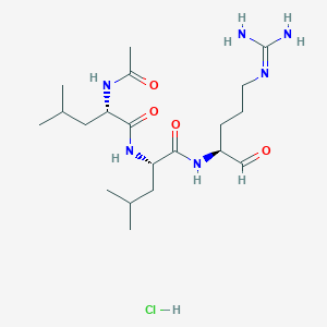 molecular formula C20H39ClN6O4 B1591377 Leupeptin Hydrochloride CAS No. 24125-16-4