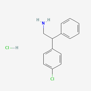 molecular formula C14H15Cl2N B1591388 2-(4-氯苯基)-2-苯乙胺盐酸盐 CAS No. 21998-50-5