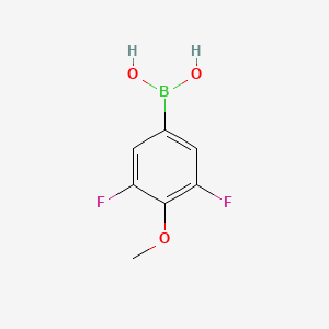 molecular formula C7H7BF2O3 B1591389 (3,5-二氟-4-甲氧基苯基)硼酸 CAS No. 208641-98-9