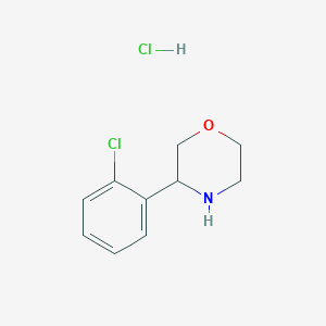 molecular formula C10H13Cl2NO B1591391 3-(2-Chlorophenyl)morpholine hydrochloride CAS No. 1172507-31-1