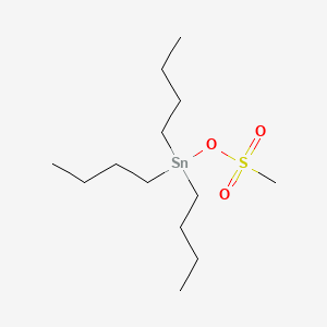 B1591397 Stannane, tributyl[(methylsulfonyl)oxy]- CAS No. 13302-06-2