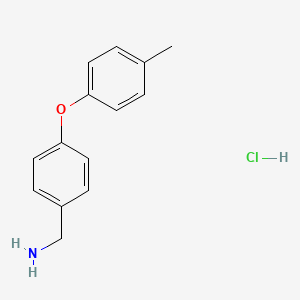 molecular formula C14H16ClNO B1591402 4-(4-甲基苯氧基)苄胺盐酸盐 CAS No. 262862-66-8