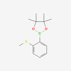 molecular formula C13H19BO2S B1591425 4,4,5,5-Tetramethyl-2-(2-(methylthio)phenyl)-1,3,2-dioxaborolane CAS No. 1072945-09-5