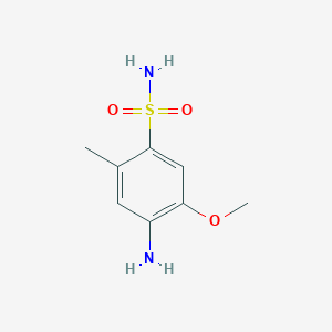 molecular formula C8H12N2O3S B1591429 4-氨基-5-甲氧基-2-甲基苯磺酰胺 CAS No. 98489-97-5