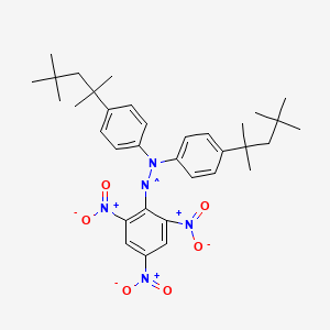 molecular formula C34H44N5O6 B1591436 2,2-Di(4-tert-octylphenyl)-1-picrylhydrazyl, free radical CAS No. 84077-81-6