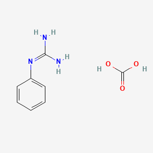 molecular formula C8H11N3O3 B1591445 1-Phenylguanidine carbonate CAS No. 6685-76-3