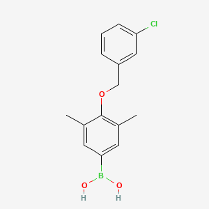 molecular formula C15H16BClO3 B1591446 4-(3'-Chlorobenzyloxy)-3,5-dimethylphenylboronic acid CAS No. 849062-21-1