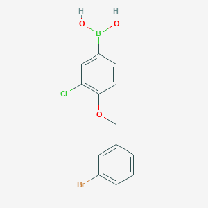 molecular formula C13H11BBrClO3 B1591447 (4-((3-Bromobenzyl)oxy)-3-chlorophenyl)boronic acid CAS No. 849062-25-5