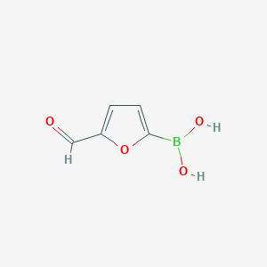 molecular formula C5H5BO4 B159145 2-Formylfuran-5-boronic acid CAS No. 27329-70-0