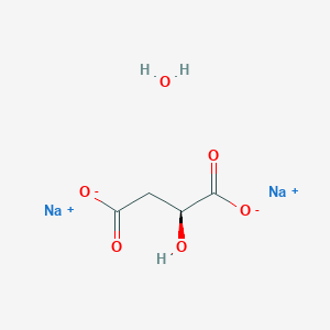 B1591456 Disodium;(2S)-2-hydroxybutanedioate;hydrate CAS No. 207511-06-6