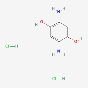 molecular formula C6H10Cl2N2O2 B1591459 2,5-Diaminobenzene-1,4-diol dihydrochloride CAS No. 24171-03-7