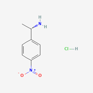 molecular formula C8H11ClN2O2 B1591460 (S)-alpha-Methyl-4-nitrobenzylamine hydrochloride CAS No. 132873-57-5
