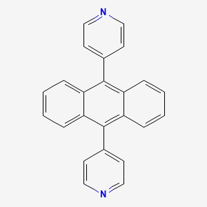 molecular formula C24H16N2 B1591472 Pyridine, 4,4'-(9,10-anthracenediyl)bis- CAS No. 194861-72-8