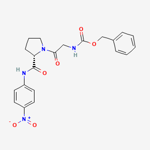 molecular formula C21H22N4O6 B1591482 Z-Gly-Pro-PNA CAS No. 65022-15-3